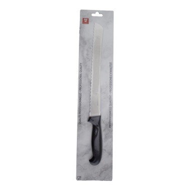 Bread knife 25 cm stainless steel polypropylene (pp) black serrated Pro.cooker