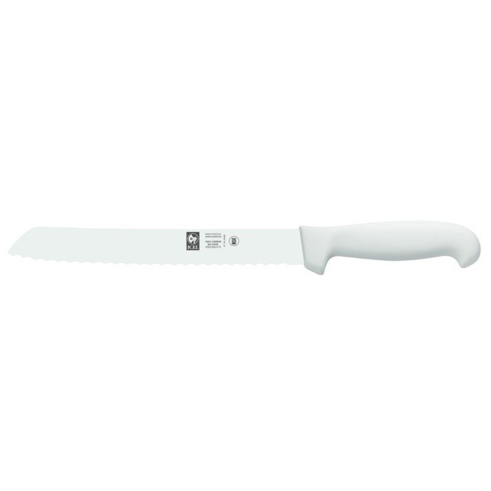 Bread knife 25 cm stainless steel polypropylene (pp) white serrated