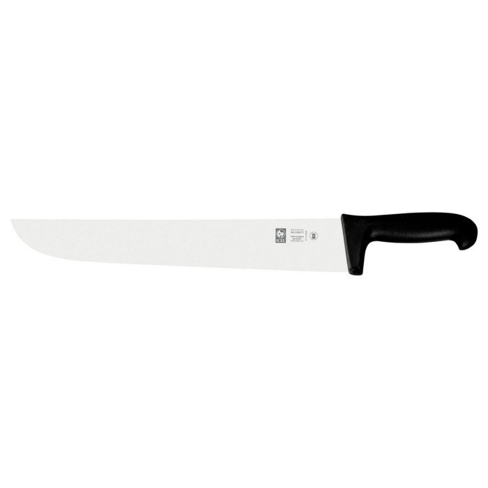 Butcher's knife/ wide blade 26 cm stainless steel polypropylene (pp) plain coloured