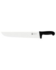 Butcher's knife/ wide blade 20 cm stainless steel polypropylene (pp) plain coloured