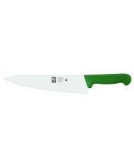 Chef's knife/ narrow blade 26 cm stainless steel polypropylene (pp) green coloured