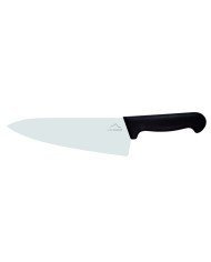 Chef's knife/ wide blade 20 cm stainless steel polypropylene (pp) black coloured Pro.cooker