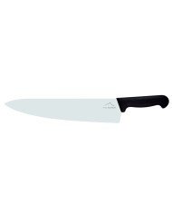 Chef's knife/ wide blade 30 cm stainless steel polypropylene (pp) black coloured Pro.cooker