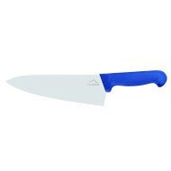 Chef's knife/ wide blade 20 cm stainless steel polypropylene (pp) blue coloured Pro.cooker