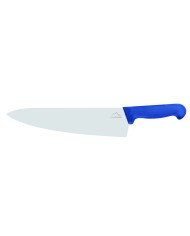 Chef's knife/ wide blade 26 cm stainless steel polypropylene (pp) blue coloured Pro.cooker