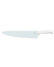 Chef's knife/ wide blade 30 cm stainless steel polypropylene (pp) white coloured Pro.cooker