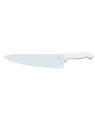 Chef's knife/ wide blade 26 cm stainless steel polypropylene (pp) white coloured Pro.cooker