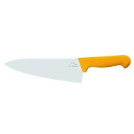 Chef's knife/ wide blade 20 cm stainless steel polypropylene (pp) yellow coloured Pro.cooker