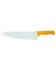 Chef's knife/ wide blade 26 cm stainless steel polypropylene (pp) yellow coloured Pro.cooker