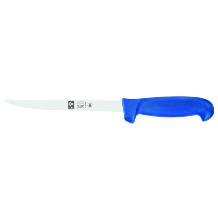 SOLE FILLETING KNIFE 18 CM STAINLESS STEEL POLYPROPYLENE (PP) BLUE COLOURED PRO.COOKER