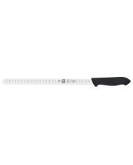 SALMON  KNIFE SCALLOPED BLADE BLACK L30CM NYLON HANDLE