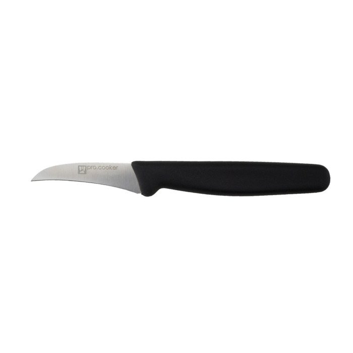 Paring knife with bird's beak 6 cm stainless steel polypropylene (pp) plain coloured Pro.cooker