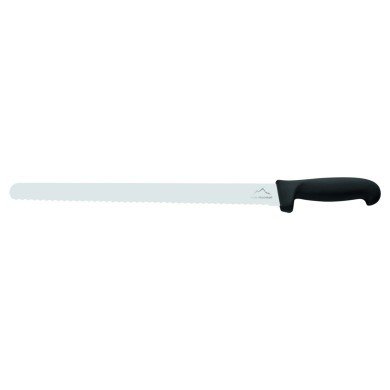 SLICING KNIFE WAVY BLADE BLACK L25CM NYLON HANDLE PC BY AM