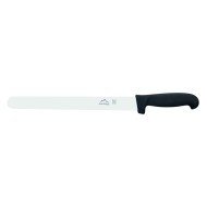 KNIFE WAVY SLICING BLACK BLADE L30CM NYLON HANDLE PC BY AM