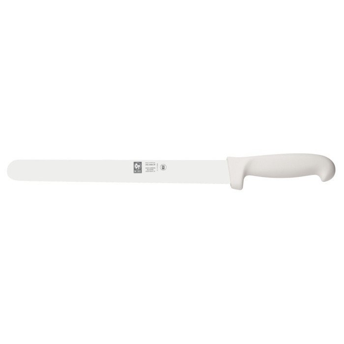 SLICING KNIFE 30 CM STAINLESS STEEL POLYPROPYLENE (PP) WHITE COLOURED