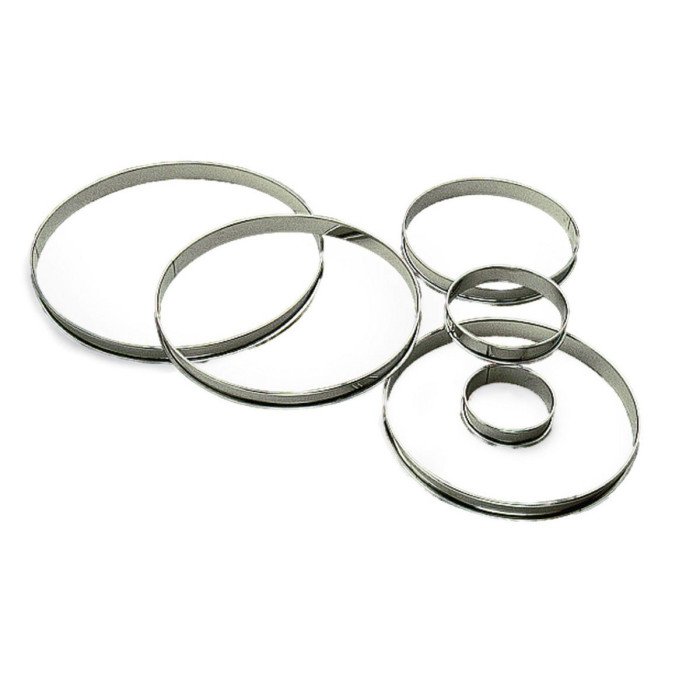 Tart ring stainless steel Without release liner Ø 20 cm 2 cm Gobel