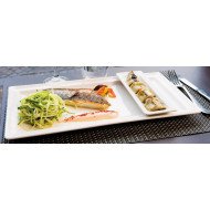 Dinner plate square ivory glazed 30x30 cm Classic Gourmet Rak