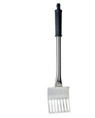 Cooking spatula 50 cm stainless steel not serrated open-work plastic Ustensile Collectivite Saint Romain