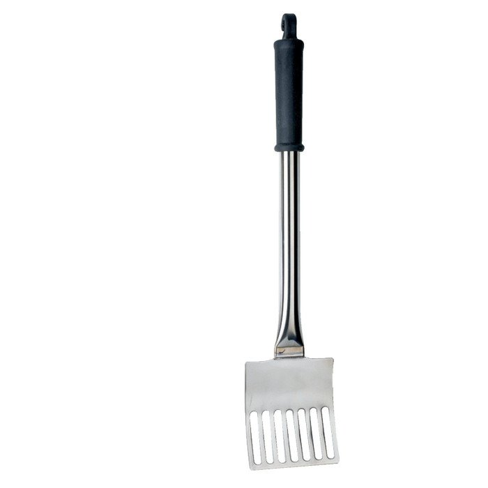 Cooking spatula 50 cm stainless steel not serrated open-work plastic Ustensile Collectivite Saint Romain