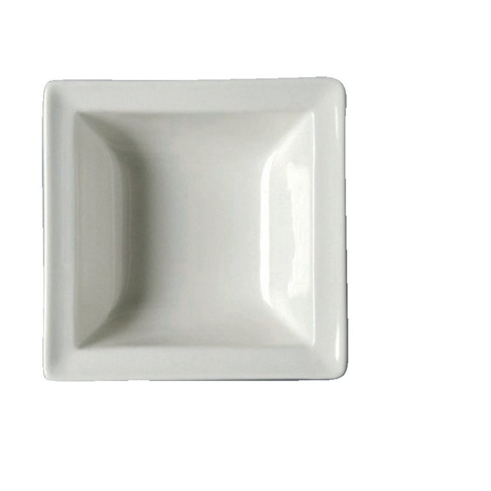 Dish square ivory glazed 14 cm Classic Gourmet Rak