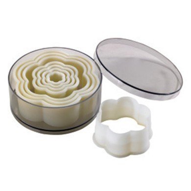 CUTTER FLOWER PLAIN BOX OF 8 POLYGLASS