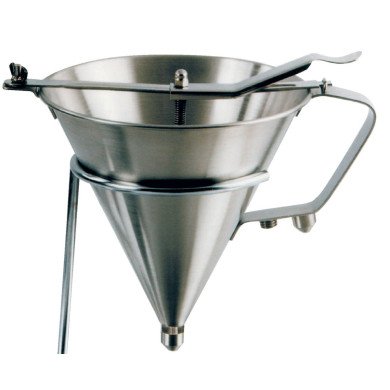 FUNNEL CONFECTIONERY WITH 2 NOZZLES AND STAND SST  De Buyer