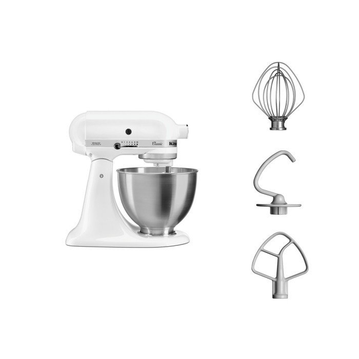 CLASSIC WHITE MIXER KITCHENAID TILT-HEAD 4.3L