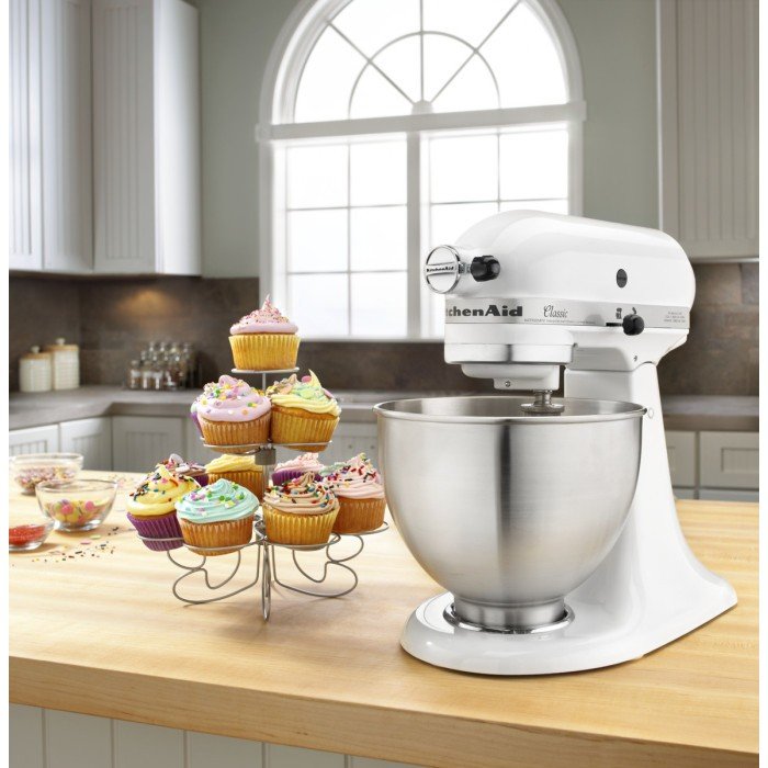 CLASSIC WHITE MIXER KITCHENAID TILT-HEAD 4.3L