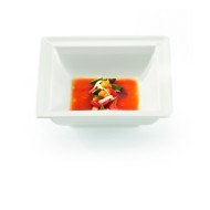 Salad bowl square ivory glazed 18 cm Classic Gourmet Rak