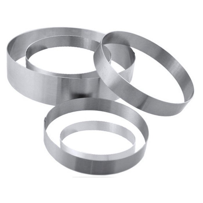 RING CAKE ROUND Ø16CM H3.5CM STAINLESS STEEL 