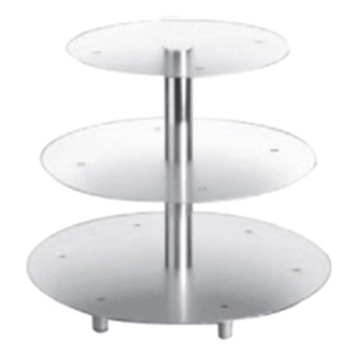 CAKE STAND 3 TIERS  ALUMINIUM