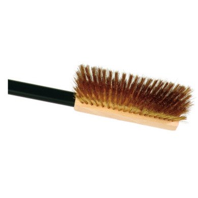 BRASS BRISTLES ROTATING HEAD OVEN BRUSH WITH ALUMINIUM HANDLE Ø20CM H6CM