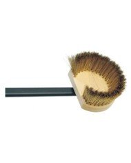 BRASS BRISTLES ROTATING HEAD OVEN BRUSH WITH ALUMINIUM HANDLE Ø14CM H7CM