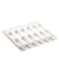 MOULD 12 INDENTS FOR CLASSIC ICE STICKS 9.3X4.8X2.5CM - 90ML SILICONE