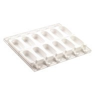 MOULD 12 INDENTS FOR CLASSIC ICE STICKS 9.3X4.8X2.5CM - 90ML SILICONE