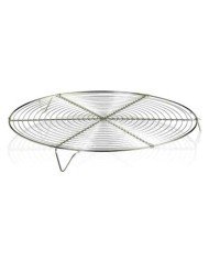 COOLING RACK WITH FEET Ø24CM STAINLESS STEEL