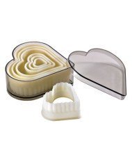 CUTTER HEART FLUTED BOX OF 7 POLYGLASS