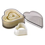 CUTTER HEART FLUTED BOX OF 7 POLYGLASS