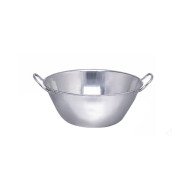 BOWL D40XH19CM 13L ROUNDED BOTTOM 2 HANDLES SST