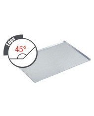 BAKING SHEET 60X40CM 45° NON PERFORATED ALUMINIUM