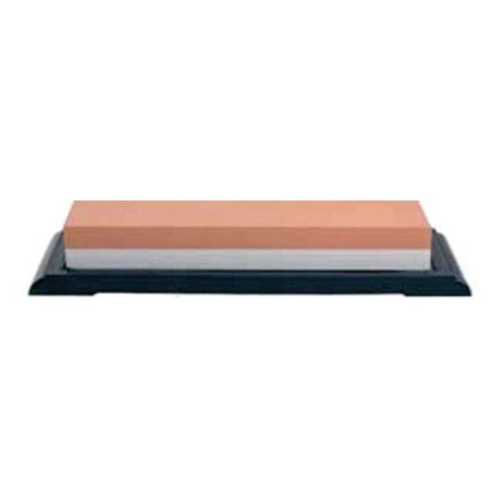 JAPANESE SHARPENING STONE W/BASE FINE AND EXTRA FINE L20 X W5 X H2.5CM