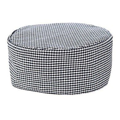 ELASTIC CAP ROUND BLACK WHITE CHECKS CLASSIC PRO.COOKER