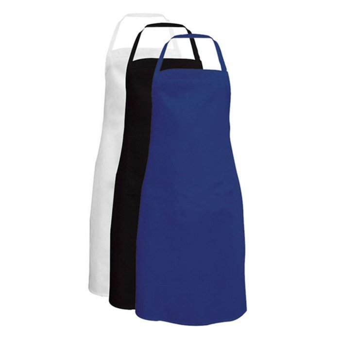 BIB APRON BLACK PRO L70 X H90CM 65/35 POLYCOTTON CLASSIC PRO.COOKER