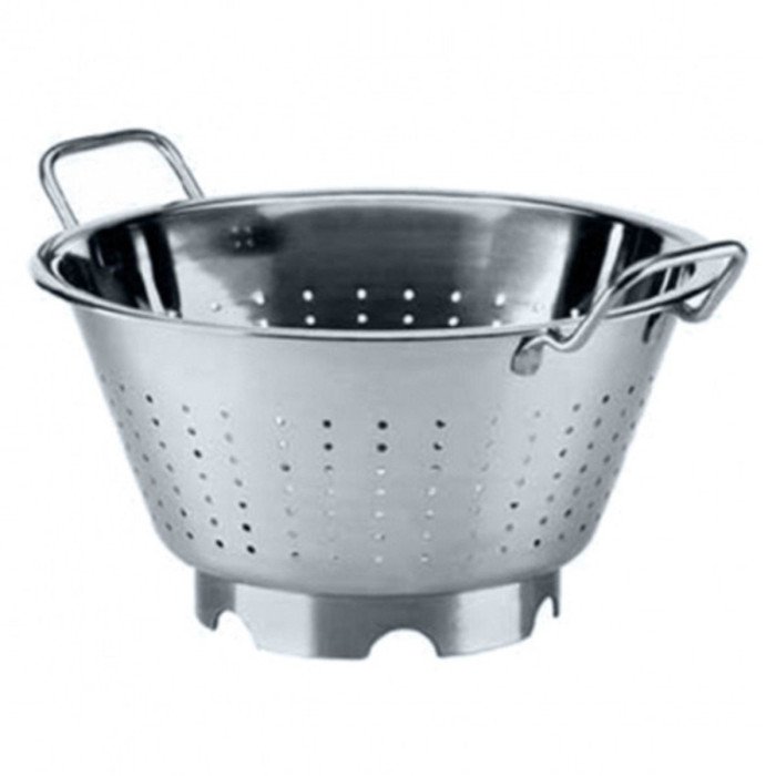 COLANDER CONICAL WITH CIRCULAR BASE Ø24CM STAINLESS STEEL 