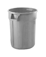 ROUND BIN 166L D61XH80CM WITHOUT LID GREY