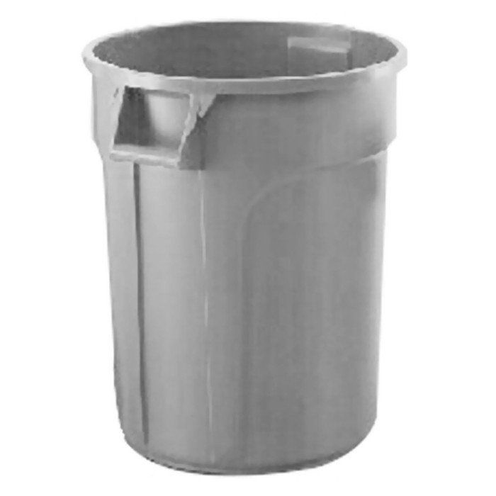 ROUND BIN 166L D61XH80CM WITHOUT LID GREY