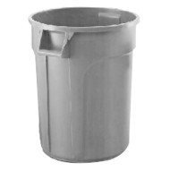 ROUND BIN 166L D61XH80CM WITHOUT LID GREY