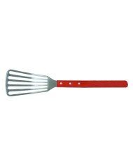 BARBECUE FISH TURNER L46CM LONG WOOD HANDLE HEAVY DUTY