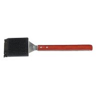 BARBECUE GRILL BRUSH LONG WOOD HANDLE HEAVY DUTY L46CM