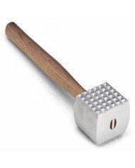 MEAT HAMMER L33CM WOOD HANDLE ALU HEAD 6.7X7X7.6CM  